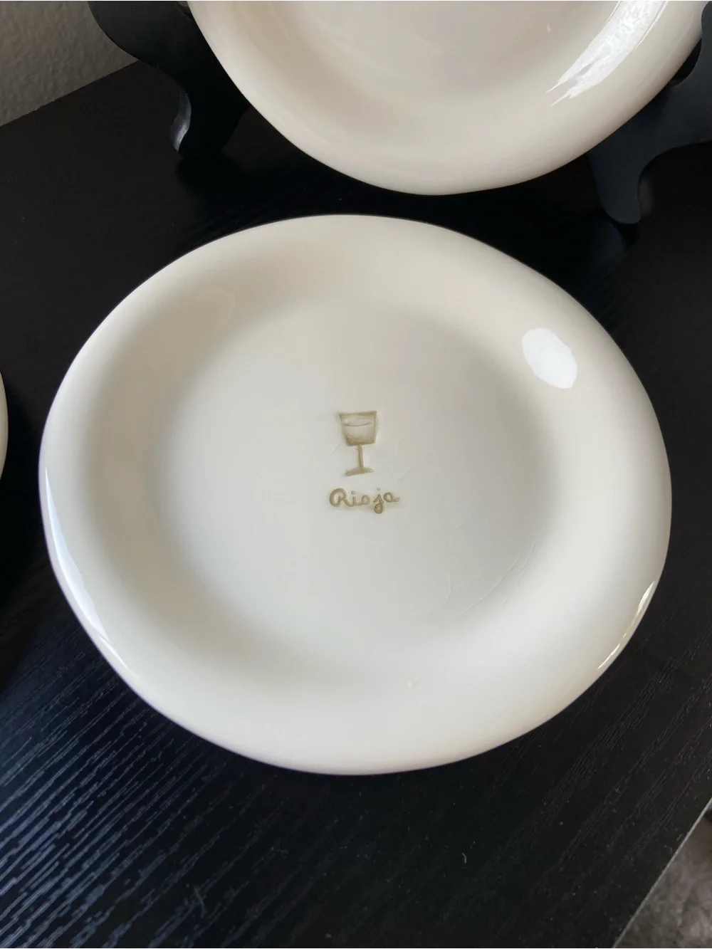 Williams Sonoma Appetizer Plates WINE Series Dishes Charcuterie Set of 4